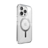Speck Gemshell Grip + MagSafe - Coque pour iPhone 15 Pro (Transparent / Finition Chrome)