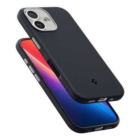 ETUI DO IPHONE 17 do MAGSAFE SPIGEN NANO ORYGINALNE CZARNE ELEGACKIE CASE