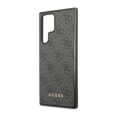 Guess 4G Metall Logo - Samsung Galaxy S23 Ultra Tasche (grau)