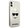 Karl Lagerfeld Choupette Head Glitter - pouzdro pro iPhone 11 (zlaté)
