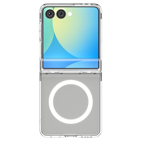 Spigen Ultra Hybrid Pro MagSafe - Case for Samsung Galaxy Z Flip 7 (Clear/White)
