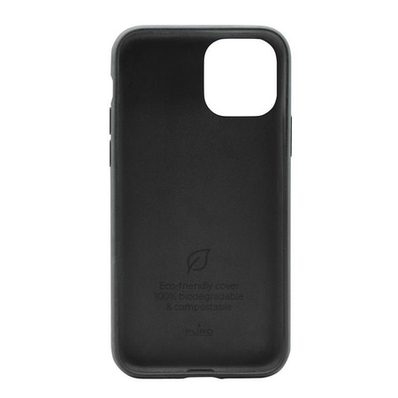 PURO Green Compostable Eco-friendly Cover - Ekologický kryt pro iPhone 12 / iPhone 12 Pro (černý)