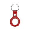 Crong Ledertasche mit Schlüsselanhänger - Schlüsselanhänger aus Leder für Apple AirTag (rot)