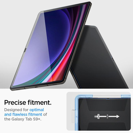 Spigen GLAS.TR EZ FIT - Edzett üveg Samsung Galaxy Tab S9+ 12.4" (átlátszó)