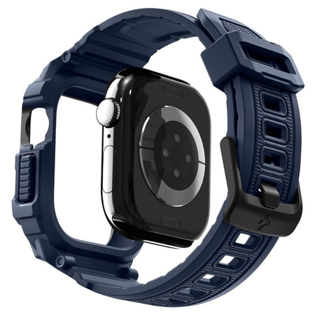 Spigen Rugged Armor Pro V2 – Řemínek s pouzdrem pro Apple Watch 10 / 11 42 mm (Navy Blue)