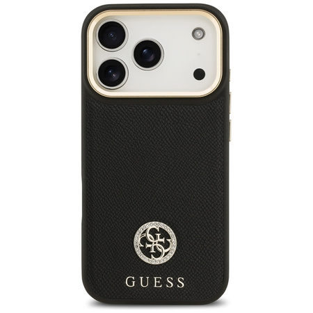 Guess Grained Strass Logo MagSafe - Case iPhone 17 Pro (black)