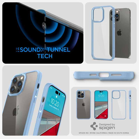 Spigen Ultra Hybrid - Case for iPhone 14 Pro (Blue)