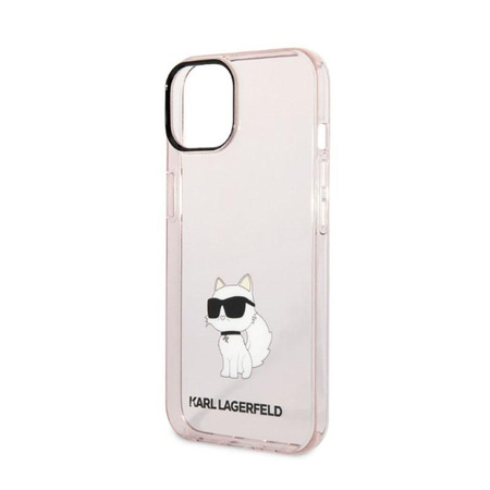 Karl Lagerfeld IML NFT Choupette - pouzdro pro iPhone 14 Plus (růžové)