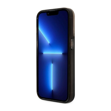 Guess Liquid Glitter Transculent 4G - Coque iPhone 14 Pro (Noir)