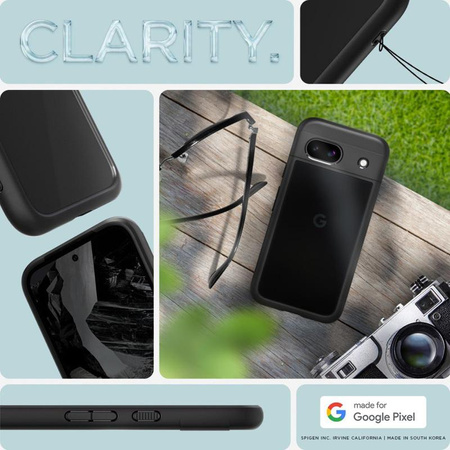 Spigen Ultra Hybrid - Gehäuse für Google Pixel 8A (Schwarz matt)