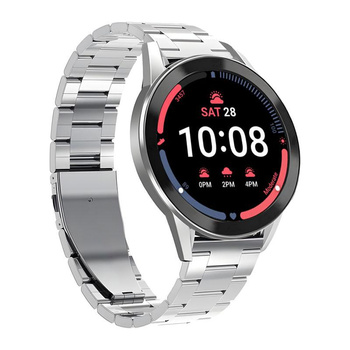 PURO fém rozsdamentes acél szíj - szíj / rozsdamentes acél karkötő Samsung Galaxy Watch 5 / Watch 5 Pro / Watch 4 / Watch 4 Classic (ezüst)