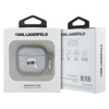 Karl Lagerfeld Monogram Karl Head - AirPods 4 Gehäuse (silber)