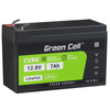 Green Cell - Batterie LiFePO4 12V 12.8V 7Ah pour systèmes photovoltaïques, camping-cars et bateaux