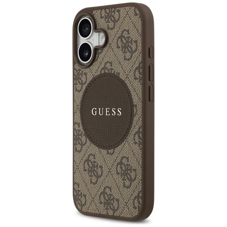 ETUI DO IPHONE 17 do MAGSAFE GUESS ORYGINALNE BRĄZOWE SKÓRZANE MODNE CASE