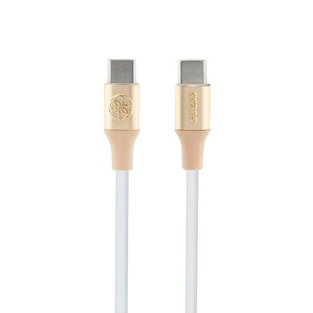 Guess Ebossed Logo - USB-C to USB-C Fast Charging cable 1.5m (gold)