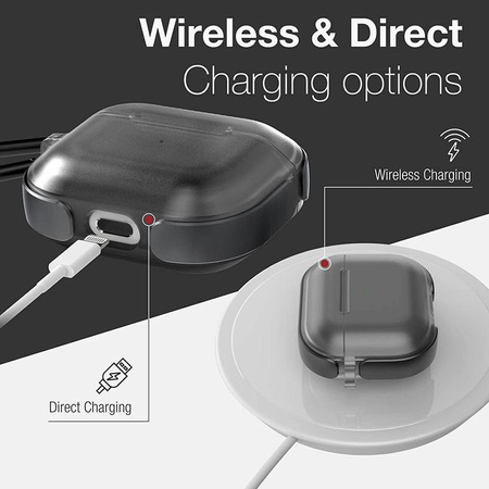 X-Doria Raptic Air - Étui pour AirPods 3 avec mousqueton (Argent)