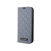 Karl Lagerfeld Booktype Saffiano Monogramm - iPhone 14 Tasche (Silber)