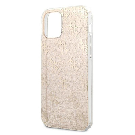 Guess 4G Glitter - iPhone 12 / iPhone 12 Pro Case (Gold)