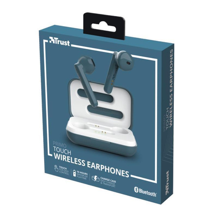 Trust Primo Touch - Ecouteurs sans fil Bluetooth (bleu)
