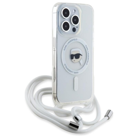 Karl Lagerfeld Crossbody IML Karl Head MagSafe - Case for iPhone 16 Pro Max (transparent)