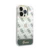 Guess 4G Stripe Script Logo Electroplated Pattern - Coque iPhone 14 Pro Max (kaki)