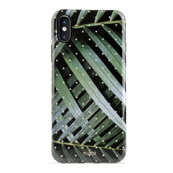 PURO Glam Tropical Leaves - iPhone Xs Max Hülle (Brilliant Leaves)