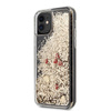 Guess Liquid Glitter Hearts - Coque iPhone 11 (Or/Rouge)