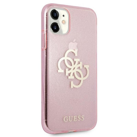 Coque Guess Glitter 4G Big Logo - iPhone 11 Case (rose)
