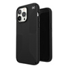 Speck Presidio2 Grip - Anti-Rutsch-Hülle für iPhone 14 Pro Max (Schwarz / Schwarz / Weiß)