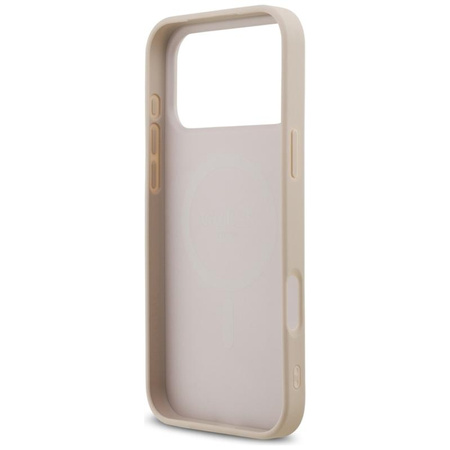 ETUI DO IPHONE 17 PRO MAX do MAGSAFE GUESS SAFFIANO ORYGINALNE RÓŻOWE CASE