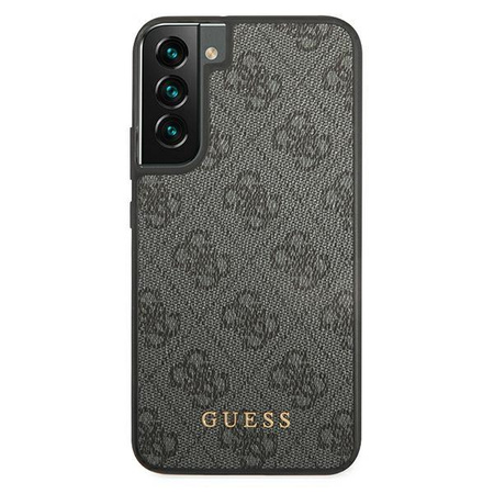 Guess 4G Metal Gold Logo - Etui Samsung Galaxy S22 (szary)