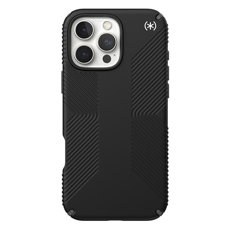 Speck Presidio2 Grip - Coque iPhone 16 Pro Max (Noir / Gris ardoise / Blanc)