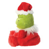 Grinch – Plüschtier / Kuscheltier sitzender Grinch im Weihnachtsmannkostüm 13 cm aus der Palm Pals Kollektion Eco-Friendly
