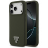 Guess Silicone Triangle Logo MagSafe - iPhone 17 Pro Case (khaki)