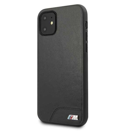 BMW Smooth PU Leather - Coque pour iPhone 11 (noir)