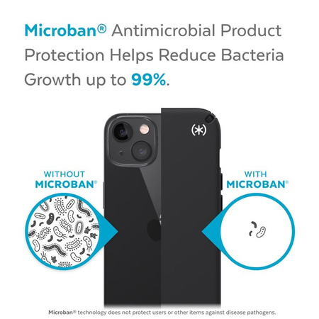 Speck Presidio2 Pro - pouzdro pro iPhone 13 s povrchovou úpravou MICROBAN (černé)