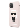 Karl Lagerfeld Fullbody Silicone Iconic - pouzdro pro iPhone 11 Pro (růžové)