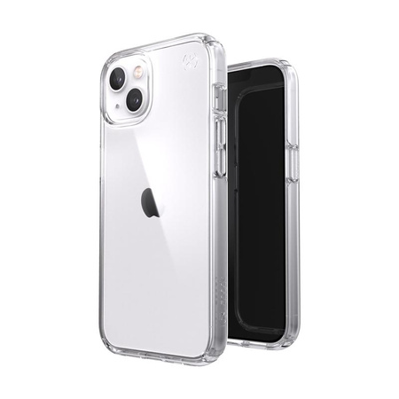 Speck Presidio Perfect-Clear - Coque pour iPhone 13 avec revêtement MICROBAN (transparent)