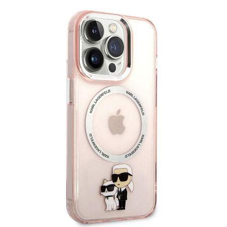 Karl Lagerfeld IML NFT Karl & Choupette Magsafe - iPhone 14 Pro tok (rózsaszín)