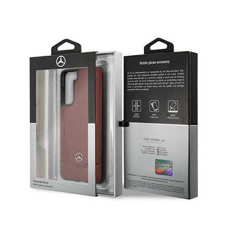 Mercedes Leather Urban Line - Case for Samsung Galaxy S21 (red)