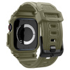 Spigen Rugged Armor Pro - Řemínek s pouzdrem pro Apple Watch 10 46 mm (Vintage Khaki)