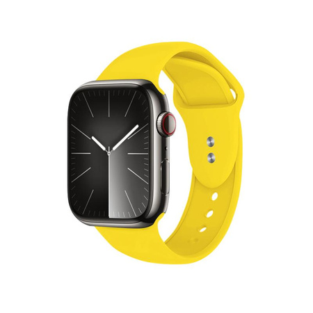 Crong Liquid - Řemínek pro Apple Watch 42/44/45/49 mm (žlutý)
