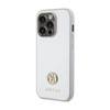 Guess 4G Strass Metall Logo - iPhone 15 Pro Tasche (silber)
