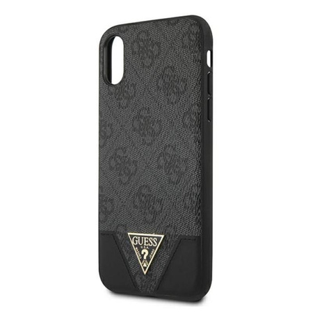 Guess 4G Triangle Kollektion - iPhone Xs / X Tasche (grau)