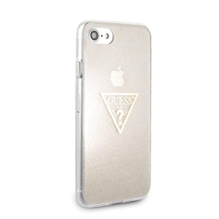 Guess Solid Glitter Triangle - iPhone 8 / 7 Case (Gold)