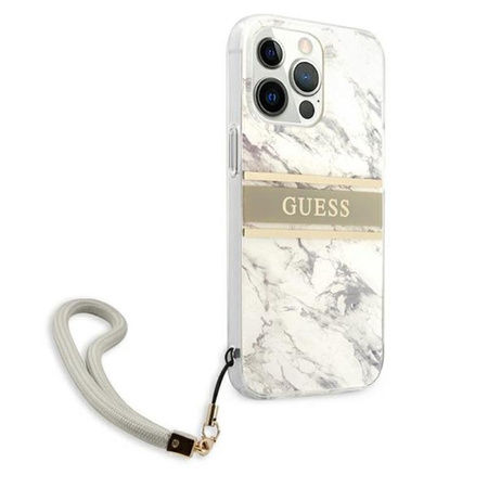 Guess Marble Strap - iPhone 13 Pro Max Case (gray)