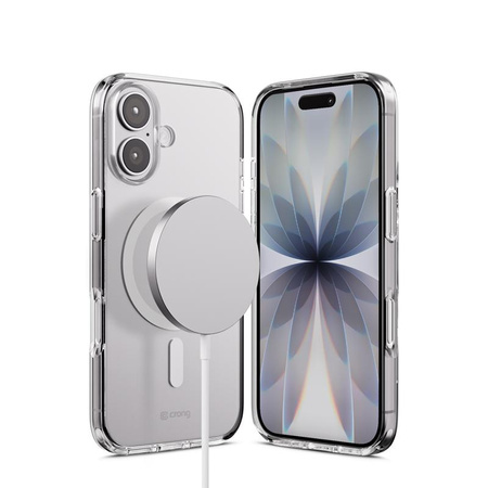 PRZEZROCZYSTE ETUI MAGSAFE DO IPHONE 17 Crong BEZBARWNE MAGNETYCZNE CASE