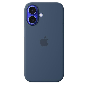 Apple Silicone Case – Silikonhülle mit MagSafe für iPhone 16 (Denim)