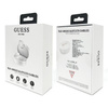 Guess Script Logo - TWS Casque Bluetooth + étui de chargement (blanc)