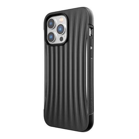 X-Doria Raptic Clutch - Étui biodégradable pour iPhone 14 Pro Max (Testé en chute de 3m) (Noir)